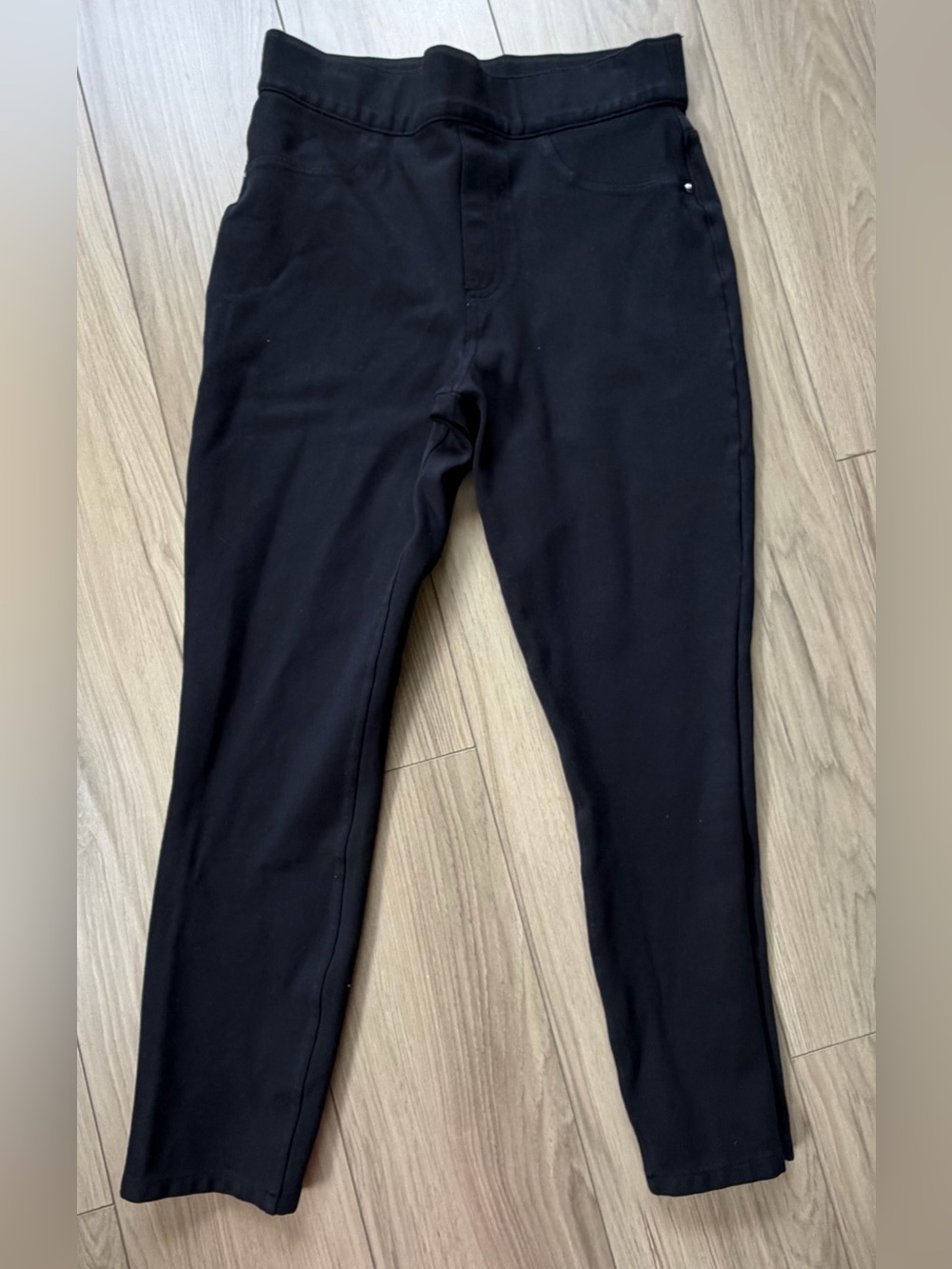 Spanx The Perfect Pant Slim Ankle Black Pull On Trouser Sz Medium